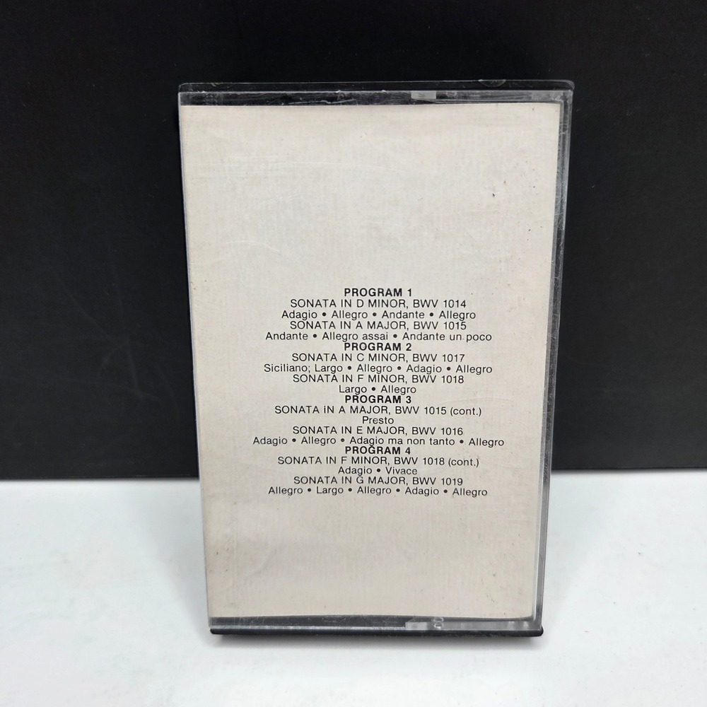 JS Bach Sonatas Violin Harpsichord Quintessence Cassette Tape BWV 1014-1019 H2